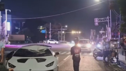 Nahas! Ditabrak Lamborghini Huracan, Seorang Pemulung di Pluit Raya Tewas di Tempat, Kondisi Mobil Sport Mewah Jadi Sorotan