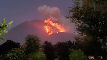 Hutan di Kawasan Gunung Merapi Ungup-ungup Banyuwangi Terbakar