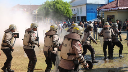 Polres Kebumen Gelar Simulasi Penanganan Konflik Pilkada 2024