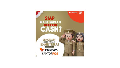Jadi Syarat Pendaftaran CASN, Ini Cara Beli e-Meterai di Pospay dan Kantorpos