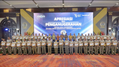 Berikan Predikat WTAB kepada 46 Satuan Kerja Daerah, Menteri AHY: Zona Integritas Hadirkan Layanan Publik yang Akuntabel, Transparan, Profesional, dan Melayani