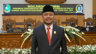 Termuda, Anak Petani Kembali Dilantik Jadi Anggota DPRD Kabupaten Banyuwangi Periode 2024-2029