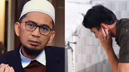 Setelah Wudhu Wajah Dilap Pakai Handuk Memangnya Boleh? Kebiasaan itu Ternyata Kata Ustaz Adi Hidayat Ternyata...