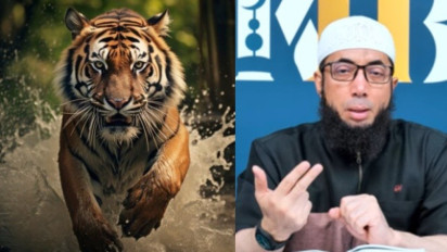 Meski Ganas, Harimau Diburu agar Kulitnya Dimanfaatkan Menjadi Pakaian dan Barang, Bolehkah? Kata Ustaz Khalid Basalamah...