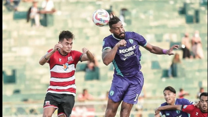 Hasil Liga 1: Diwarnai Kartu Merah, Persita Tangerang Permalukan Madura United Lewat Gol Marios Ogkmpoe