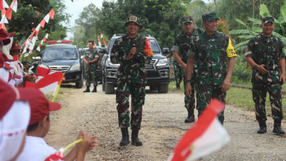 Selesai Wujudkan Percepatan Pembangunan di Desa Kasiau Raya, TMMD ke-121 Kodim 1008 Tabalong Ditutup