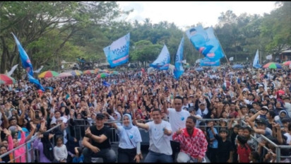Lautan Manusia Berkumpul di Lapangan Gunung Sari Lombok Barat NTB, Ternyata Ini yang Terjadi