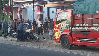 Kecelakaan Karambol antara Truk, Betor dan Sepeda Motor, 2 Orang di Ponorogo Kritis