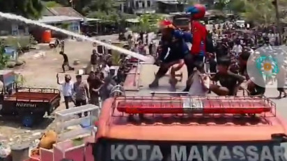 17 Rumah di Kawasan Padat Penduduk di Makassar Ludes Terbakar