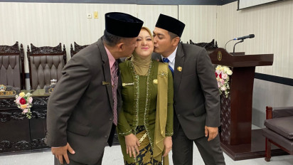 Bapak, Anak dan Menantu Dilantik Jadi Anggota DPRD Kabupaten Blitar