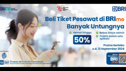 Beli Tiket Pesawat via Mobile Banking BRImo Sekarang, Lagi Ada Cashback 50 Persen