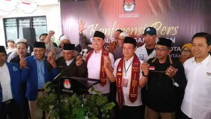Mantan Walikota Malang Periode 2013-2018, Mochamad Anton Daftar sebagai Calon Walikota ke KPU Kota Malang
