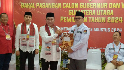 Siap Hadapi Bobby, Edy Rahmayadi Resmi Mendaftar Calon Gubernur dan Wakil Gubernur Sumatera Utara