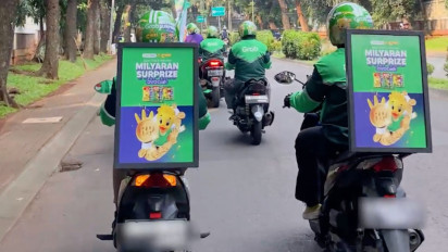 Melihat Keseruan Konvoi Chiki dan Grab di Kawasan Bintaro