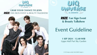 Jelang Acara UIQ Universe Bareng RIIZE, Simak Ketentuan dan Peraturan Berikut