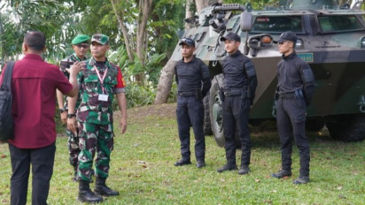Jaga Objek Vital KTT IAF di Bali, TNI Terjunkan Ranpur dan Rantis