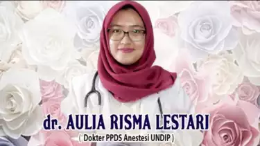 Alm. dr Aulia Risma, Dokter (PPDS) Fakultas Kedokteran Prodi Anestesi di Universitas Diponegoro (Undip).