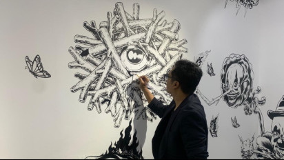 Tunjukkan Sisi Misterius Yogyakarta, Pameran Mural Hitam Putih Digelar