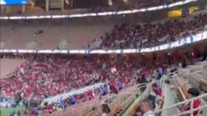 Momen Suporter Timnas Indonesia Ramaikan Stadion King Abdullah Sports City hingga Kibarkan Merah Putih, Fans Arab Saudi Diminta Segera Merapat, Ketakutan?