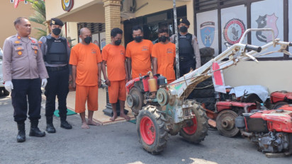 Gasak Lima Traktor di Sleman, Komplotan Maling Akhirnya Diciduk Polisi
