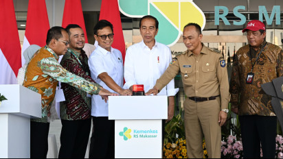 Tingkatkan Pelayanan Kesehatan Modern, Presiden Jokowi Resmikan RS Vertikal Makassar