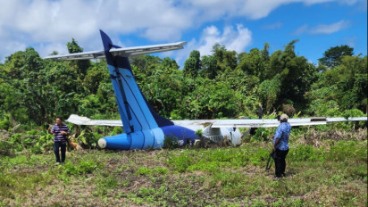 Pesawat Trigana Tergelincir di Kabupaten Kepulauan Yapen