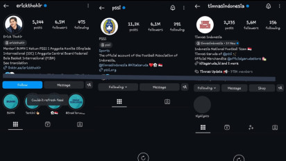 Tiga Akun Instagram Penting Ini 'Hilang' Usai Ramaikan Hasil Imbang Timnas Indonesia atas Australia