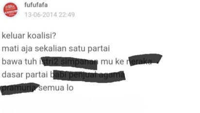 Fufufafa Terciduk Lecehkan PKS Lewat Unggahannya, Netizen: Menghina Banyak Orang, Tapi Kok Enggak Ada yang Bikin Laporan?