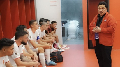 Erick Thohir Unggah Suasana Ruang Ganti Timnas Indonesia saat Lawan Australia, Sambil Berapi-api Bilang Begini