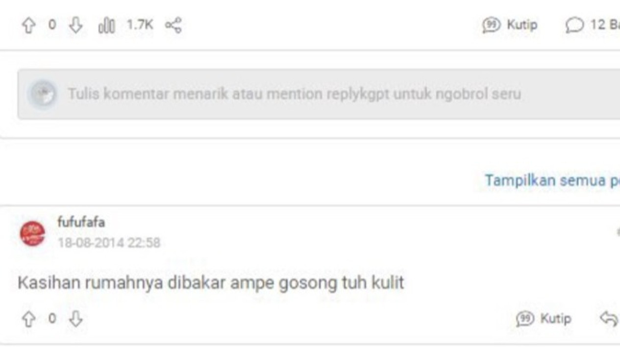 Bukan Cuma Mencela Orang, Fufufafa Juga Rasis
            - galeri foto