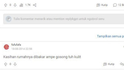 Bukan Cuma Mencela Orang, Fufufafa Juga Rasis