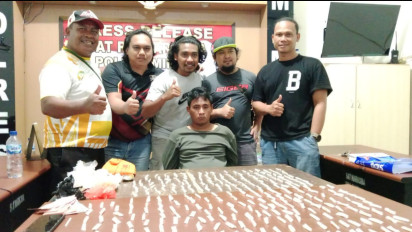 DPO Bandar Narkoba di Mimika Sejak 2016 Berhasil Diringkus Beserta Ratusan Paket Sabu