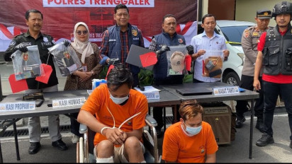 Rumah Polisi Trenggalek Dibobil Pencuri, Dua Pelaku Ditangkap