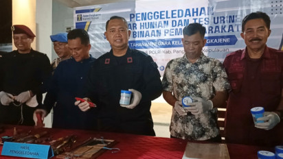 Tes Urine dan Geledah Blok Tahanan, Petugas Rutan Pangkep Temukan Sajam