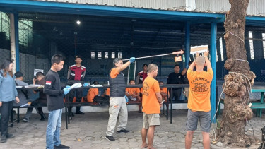 Polisi Gelar Rekonstruksi Penganiayaan di MU Futsal Yogyakarta, 15 Tersangka Peragakan 136 Adegan