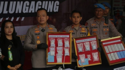 Residivis Bandar Narkoba Ditahan di Polres Tulungagung, Polisi Beberkan Barang Bukti Ini