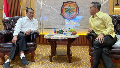 Kadin Indonesia dan Kementan Bertemu, Anindya Bakrie Bahas soal Pertanian hingga Lumbung Pangan Bersama Menteri Amran Sulaiman