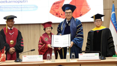 Megawati Berhasil Terima Gelar Profesor Kehormatan dari Silk Road IUTCH
