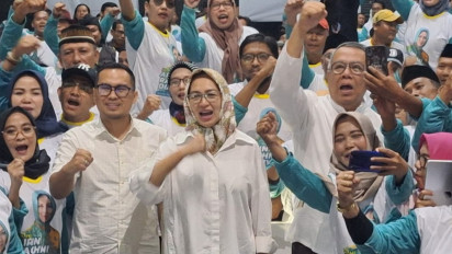 Orasi di Depan Para Relawan, Airin Rachmi Diany Desak Kemendikbudristek Evaluasi Sistem PPDB yang Kerap Timbulkan Masalah
