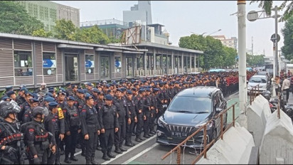 Ribuan Personel Gabungan Siap Amankan Penetapan Paslon Gubernur dan Wakil Gubernur di KPUD Jakarta