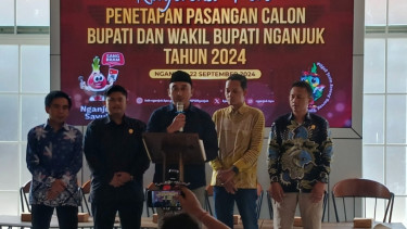 KPU Nganjuk Tetapkan Tiga Pasangan Calon Bupati dan Wakil Bupati, 852.679 Pemilih Bakal Jadi Rebutan