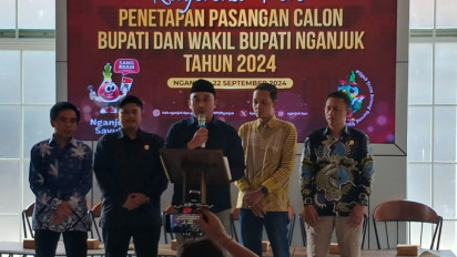 KPU Nganjuk Tetapkan Tiga Pasangan Calon Bupati dan Wakil Bupati, 852.679 Pemilih Bakal Jadi Rebutan