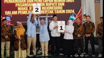 Inilah Nomor Urut Paslon Bupati dan Wakil Bupati Bojonegoro