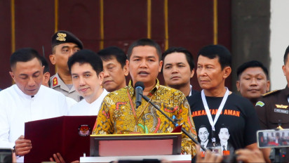 Tiga Cagub-Cawagub Jakarta Hadiri Deklarasi Kampanye Damai Pilkada Jakarta 2024 di Kota Tua