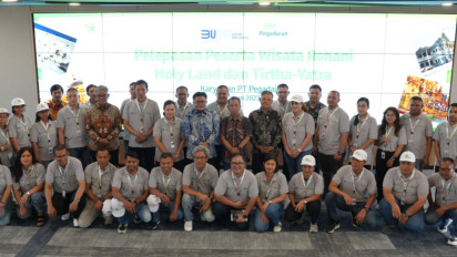 Apresiasi Kinerja, Pegadaian Berangkatkan Karyawan Terbaik untuk Wisata Religi