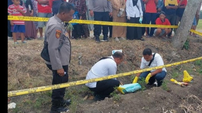 Gempar, Sosok Mayat Bayi Laki-laki Ditemukan di Saluran Sawah, Polisi Buru Pelaku
