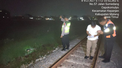 Nenek Asal Kecamatan Bantur Malang Tewas Usai Tertabrak KA Penataran di Kepanjen