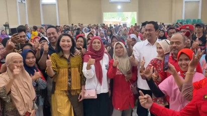 Andika-Hendi Temui Warga di Brebes Selatan, Akui Masih Minim Pemasangan Alat Peraga Kampanye