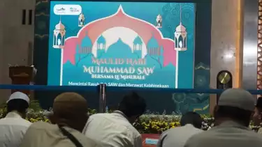 Peringatan Maulid Nabi Muhammad SAW 2024 di Masjid Istiqlal.