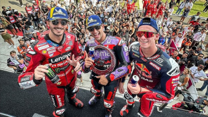 Klasemen Pembalap usai MotoGP Mandalika 2024: Perebutan Gelar Juara Dunia Jorge Martin Vs Francesco Bagnaia Makin Panas